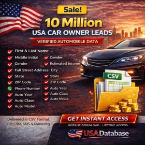 10 Million USA Car Owner Leads