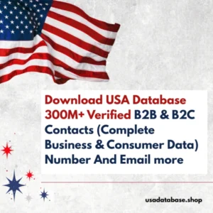 Download USA Database 300M+ Verified Business and Consumer Contacts